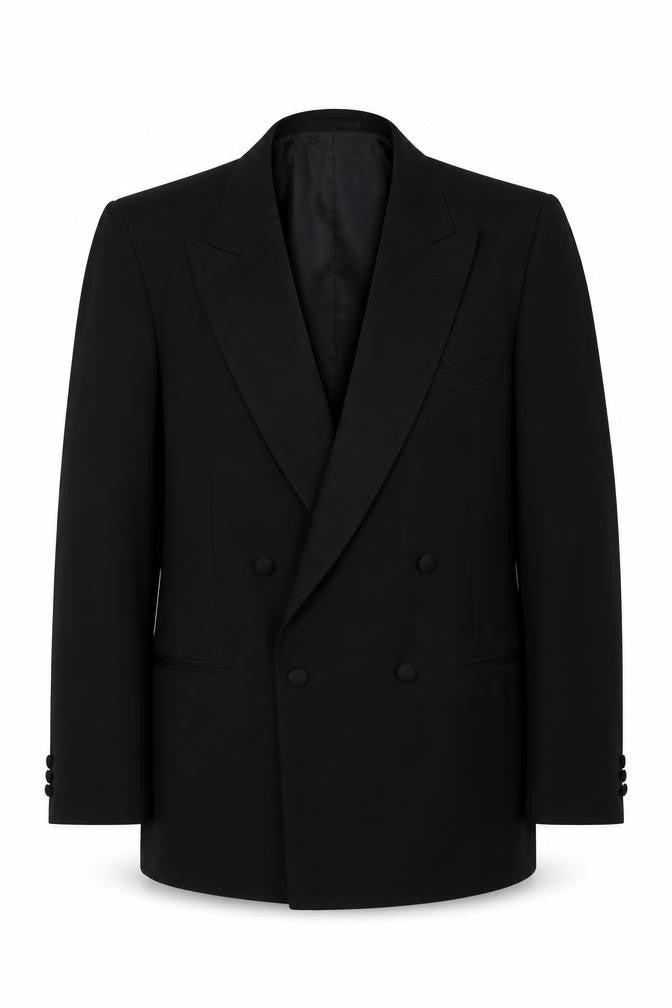 Mens 42 Chest Regular Austin Reed Black Four-Button Blazer