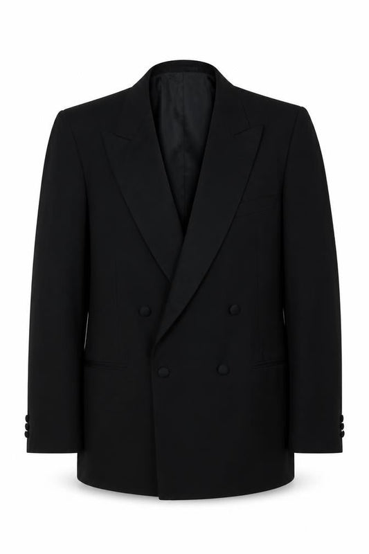 Mens 42 Chest Regular Austin Reed Black Four-Button Blazer