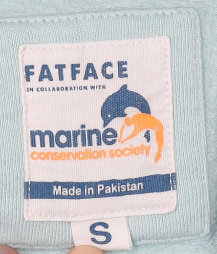 FatFace Women's Blue Full Zip Hoodie S - Casual Comfort