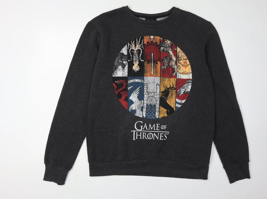 Game of Thrones Unisex Graphic Sweatshirt L Black