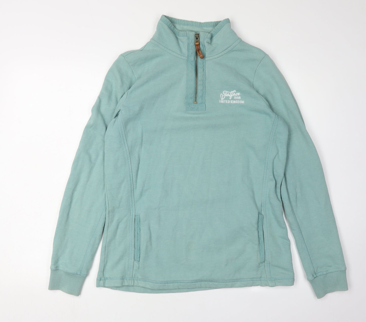 FatFace Women's Blue 1/4 Zip Sweatshirt Size 12