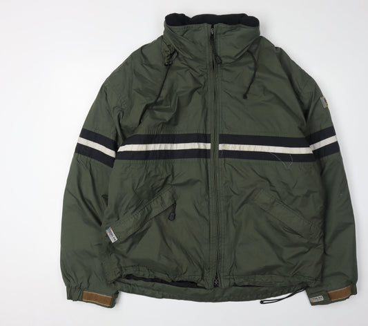 TOG 24 Men's Green L Puffer Jacket Hooded Casual