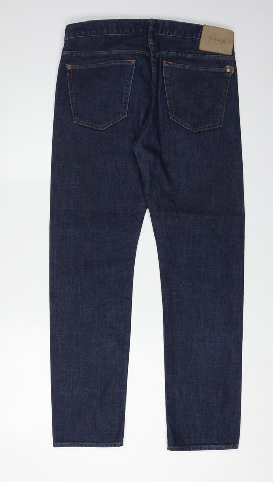 Paul Smith Men's Blue Straight Jeans Size S