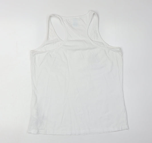 Euro 2020 England White Tank Top Unisex Adult Size 16