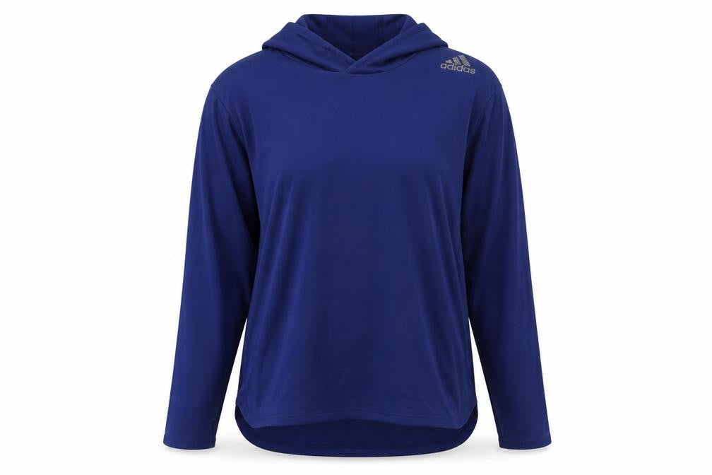Unisex Adults UK M Regular adidas Blue Pullover Hoodie