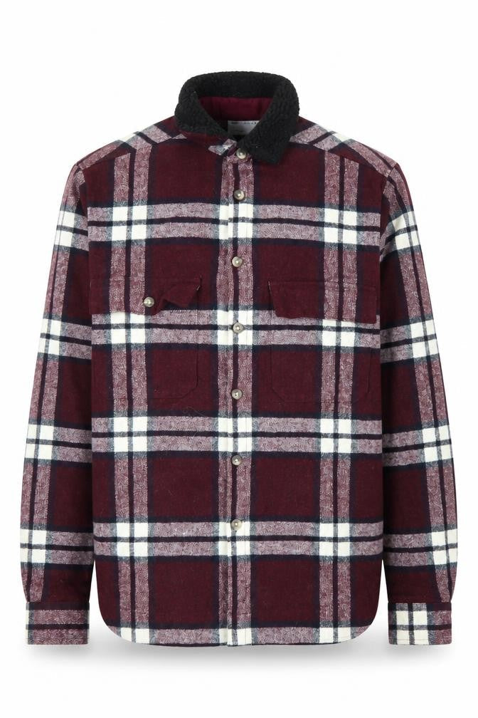 Front view of ASOS DESIGN Men's Multicoloured Plaid Shirt, size S