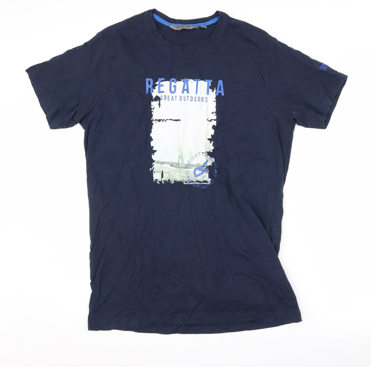 Regatta Men's Blue Graphic Print T-Shirt, M