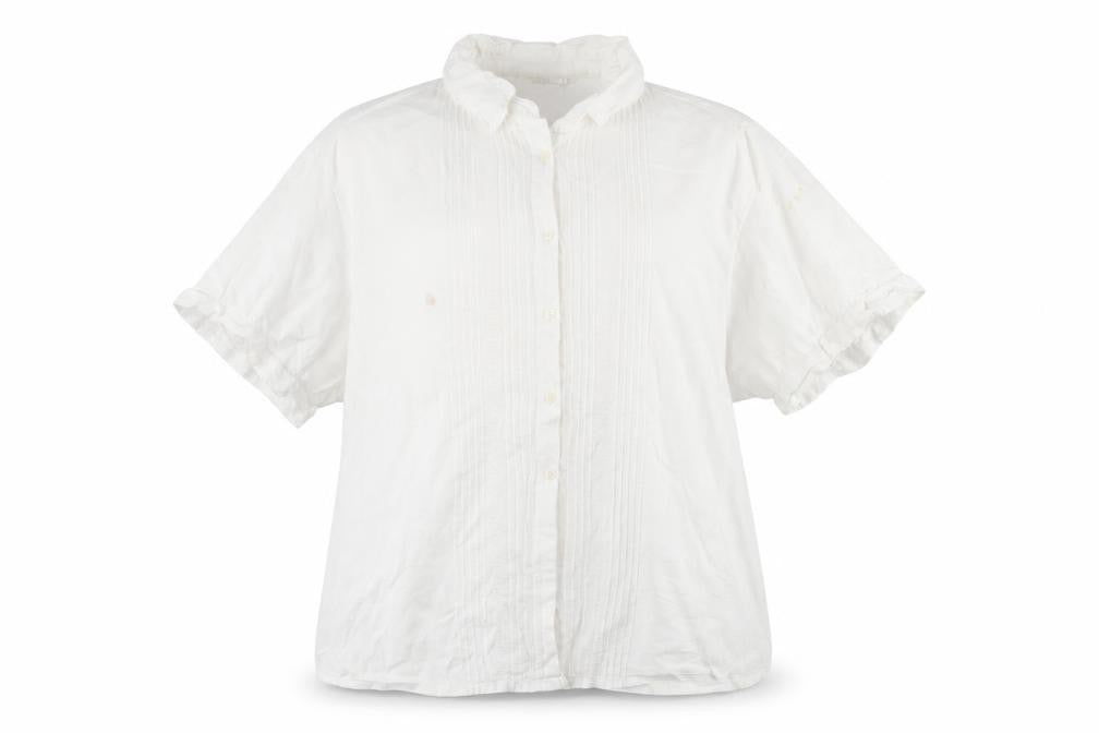 Womens UK Size 22 Ann Harvey White 100% Cotton Button-Up