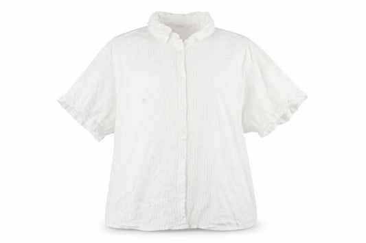 Womens UK Size 22 Ann Harvey White 100% Cotton Button-Up