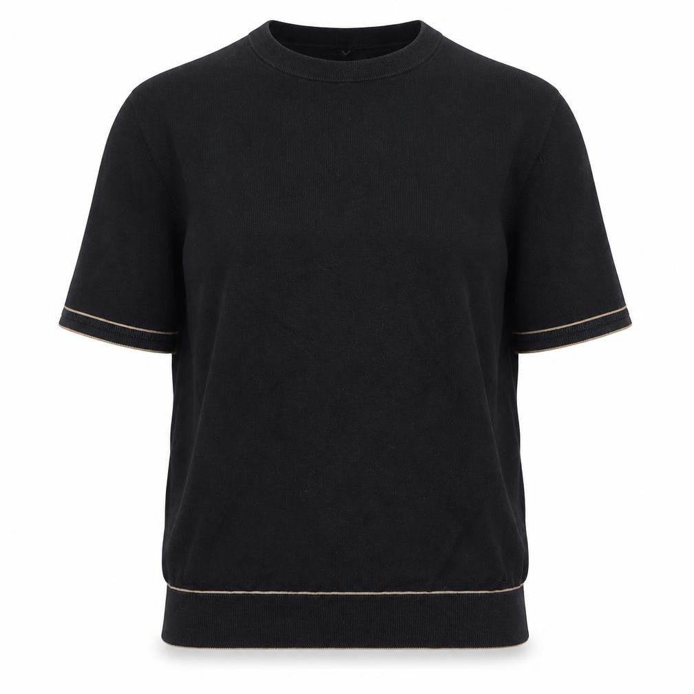 Marks Womens & Spencer Black Cotton Silk Pullover Jumper - M