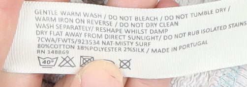 Fat Face Women's Beige Full Zip Hoodie Size 12