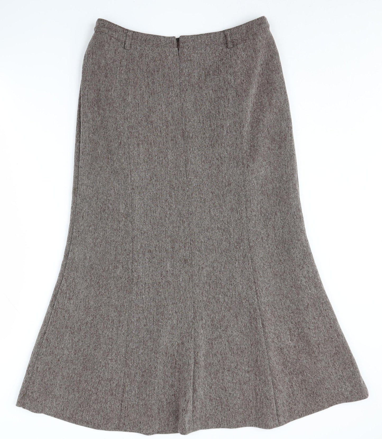 Heine Women's Brown Skirt - Size 11, Business Casual