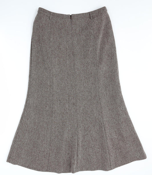 Heine Women's Brown Skirt - Size 11, Business Casual