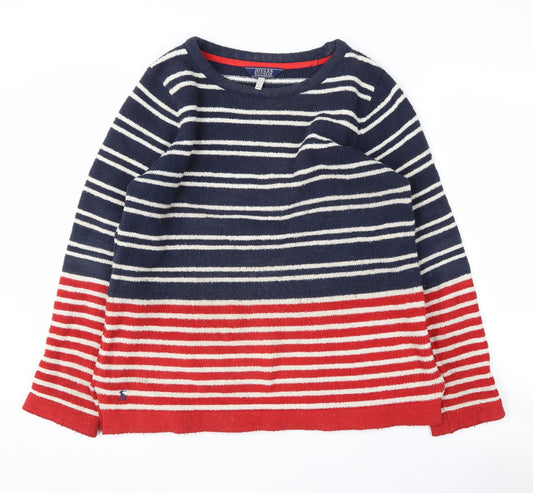 Joules Women's Multicoloured Stripe Pullover Sweatshirt