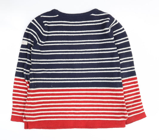 Joules Women's Multicoloured Stripe Pullover Sweatshirt