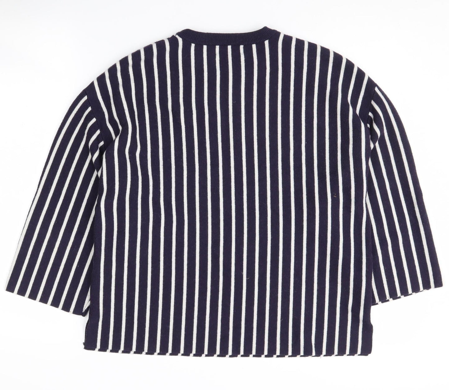 Sweewe Women's Blue Striped Pullover Jumper, Size S