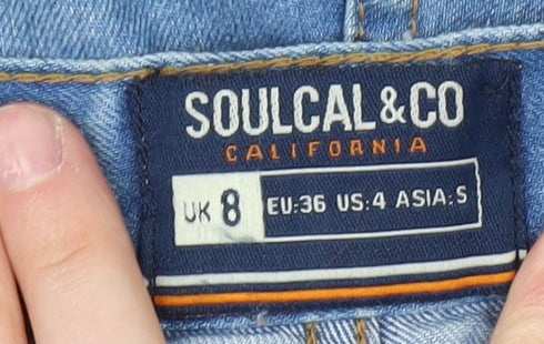 SoulCal Women's Blue Denim Shorts Size 8