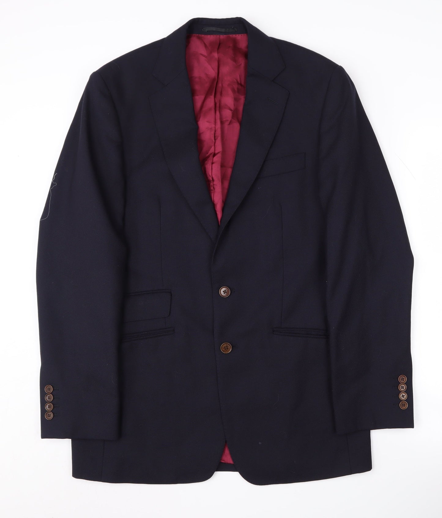 Charles Tyrwhitt Men's Blue Blazer 38R Wool Jacket