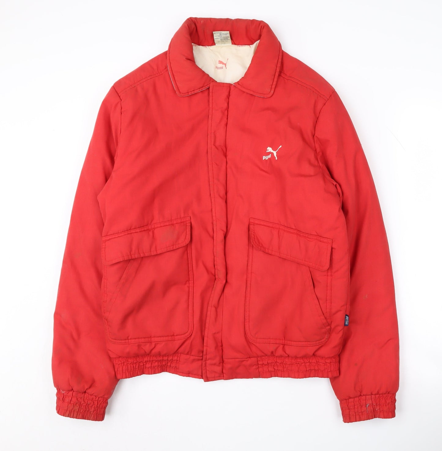Puma Men's Red Mid-Length Basic Jacket M