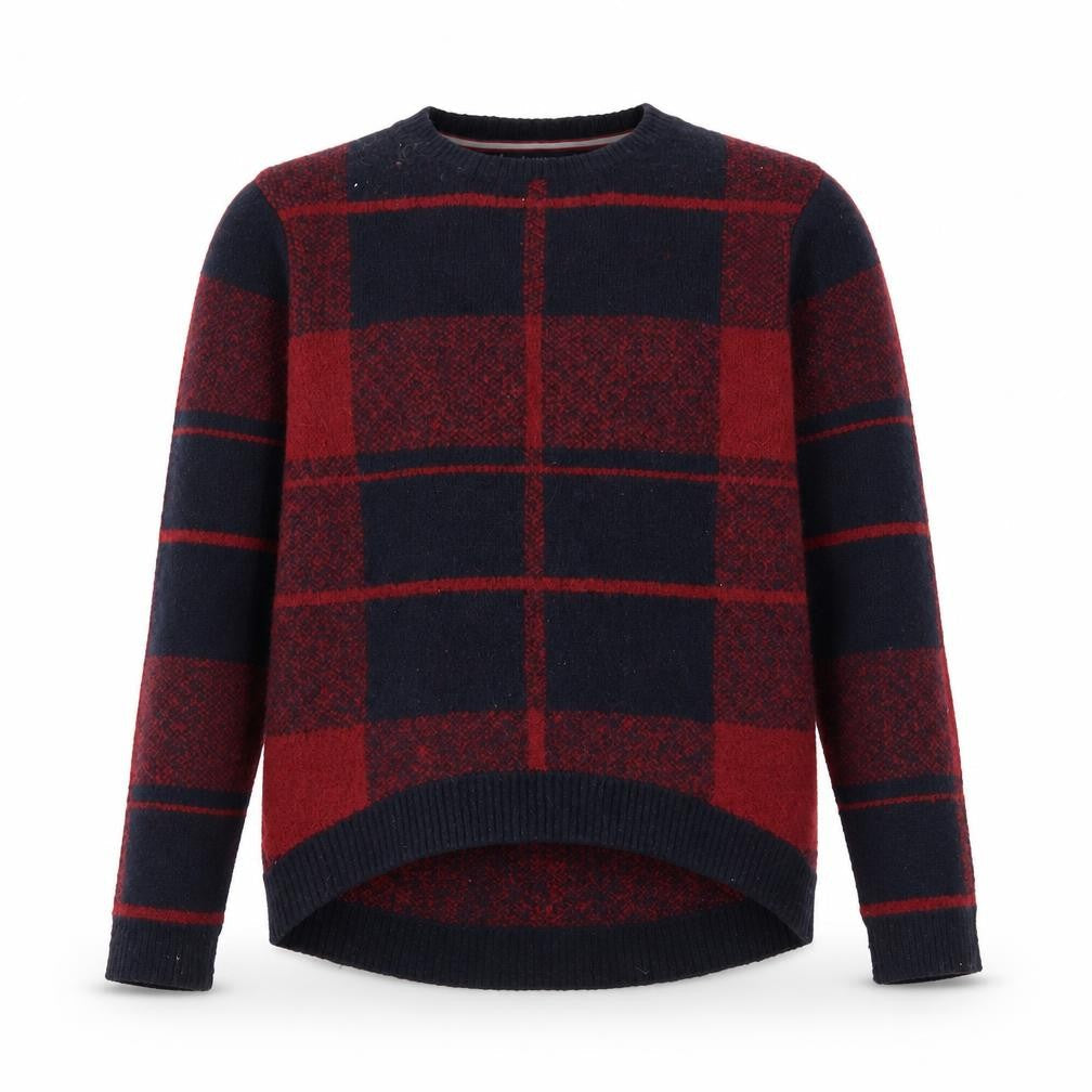Kangol Men's Multicoloured Plaid Pullover Jumper, Size M