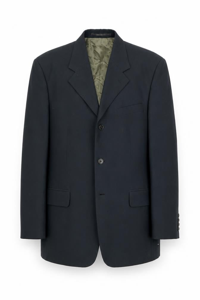 Mens 40 Chest Regular Pierre Cardin Grey Two-Button Blazer