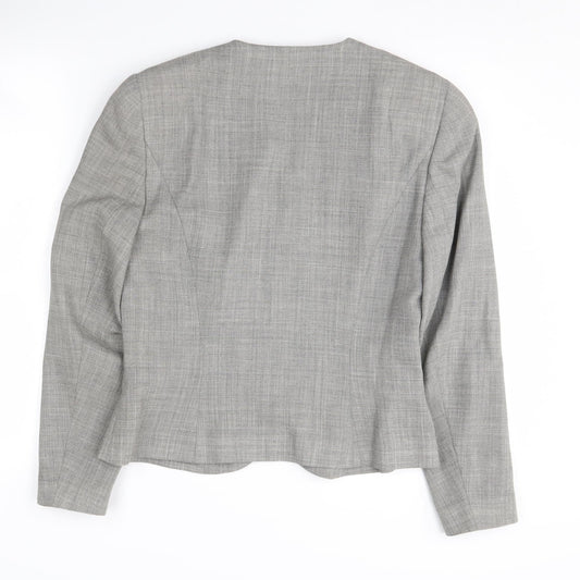 Laura Ashley Women's Grey Wool Blazer, UK Size 12