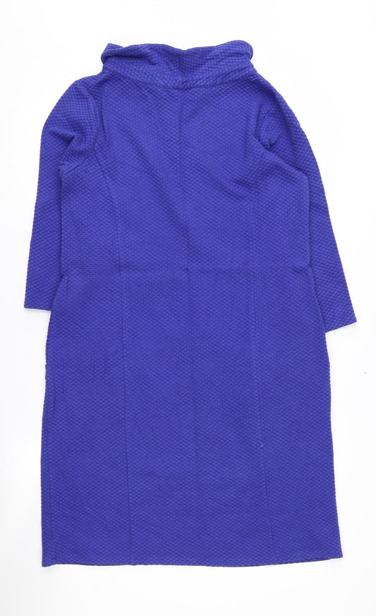 Laura Ashley Women's Blue Shift Dress Size 12