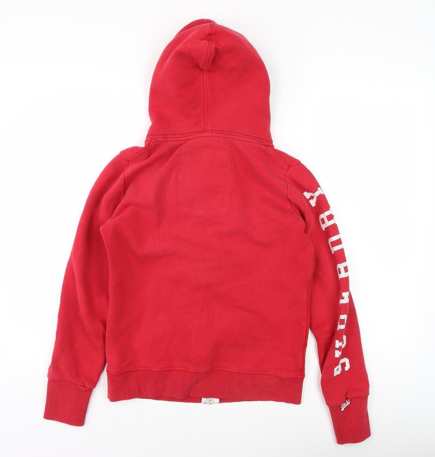 Superdry Women's Red Full Zip Hoodie Size S