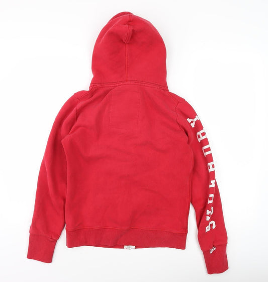 Superdry Women's Red Full Zip Hoodie Size S