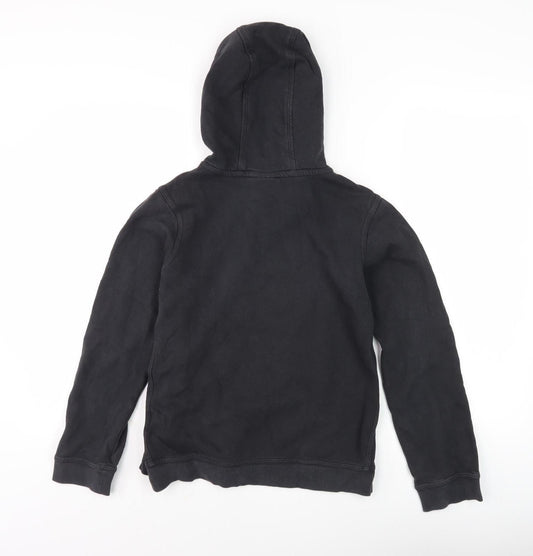 Nike Boys Black Hoodie Large Pullover Fleece Casual