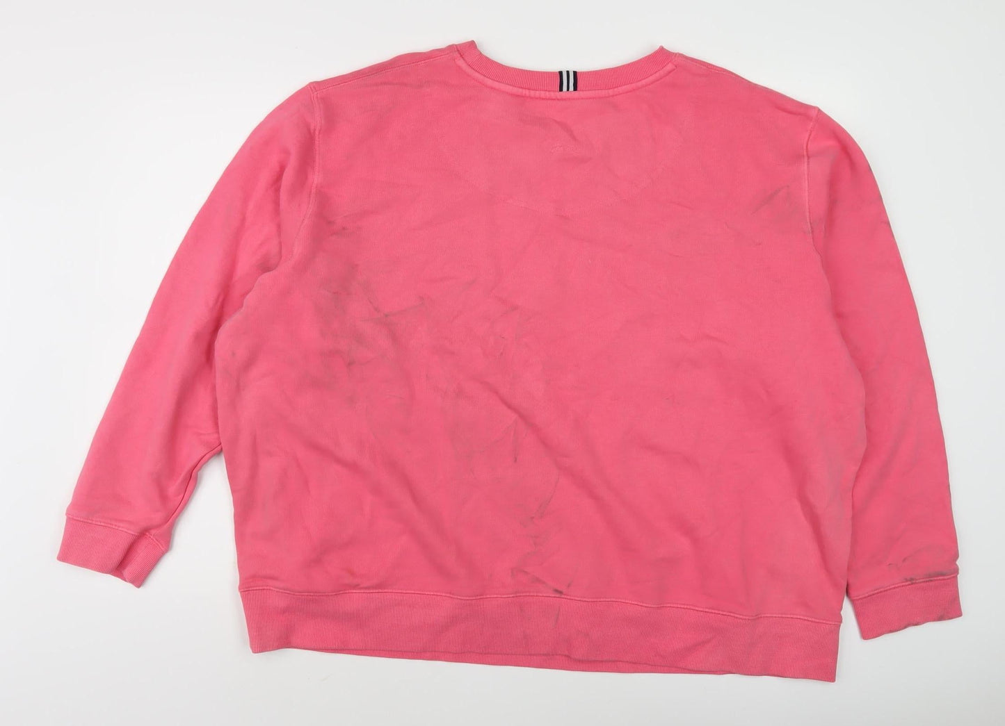 Joules Women's Pink Medium Cotton Pullover Sweatshirt