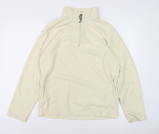Trespass Ivory Fleece Zip Sweatshirt S Unisex