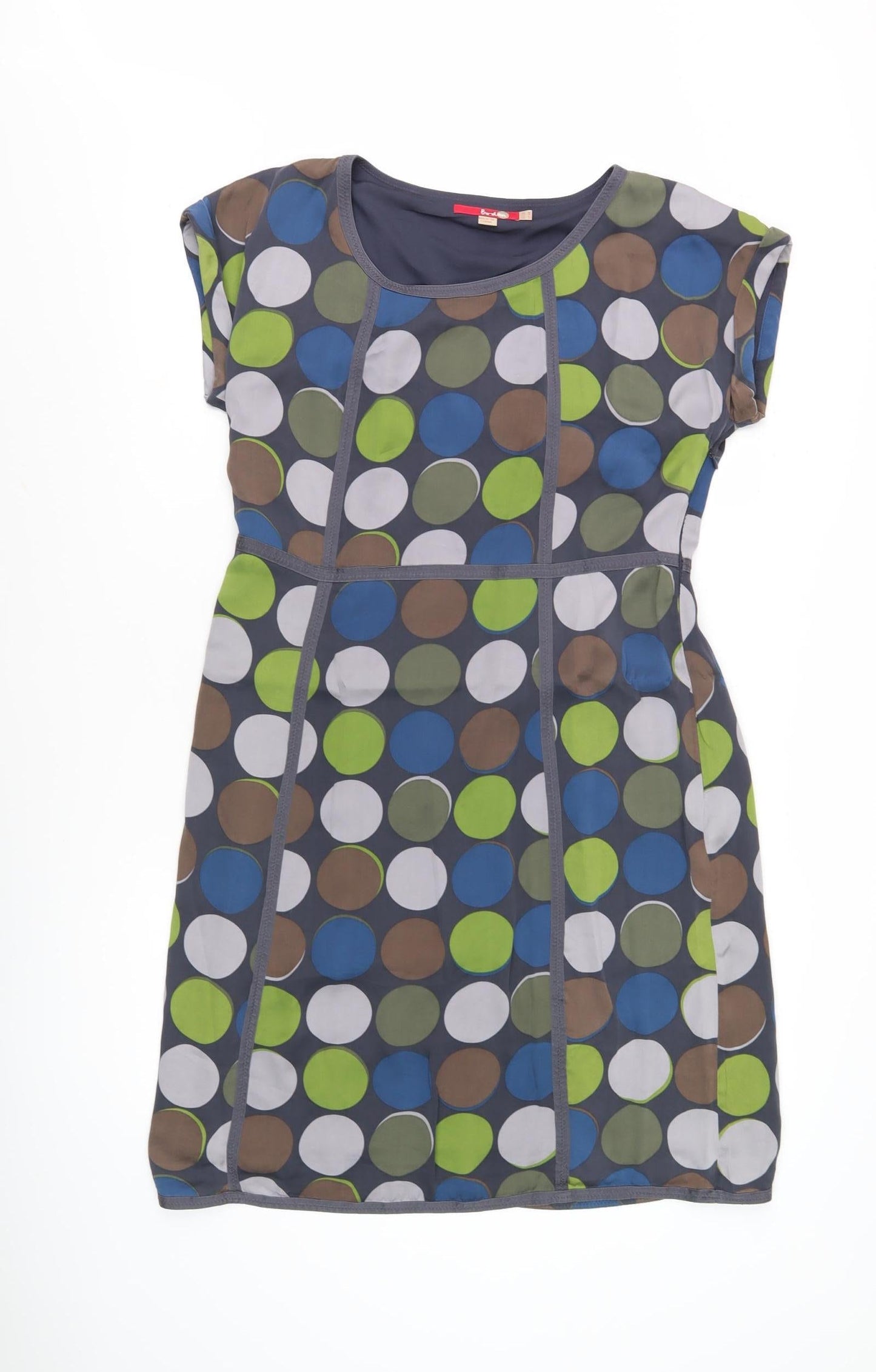 Boden Women's Multicoloured Polka Dot Dress, Size 12