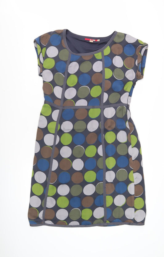 Boden Women's Multicoloured Polka Dot Dress, Size 12
