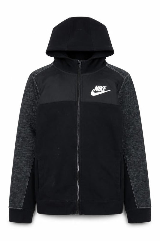 Nike Boys Black Full Zip Hoodie - Size 12-13 Years