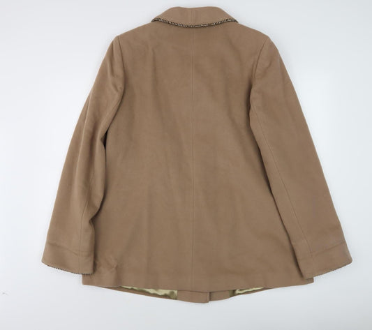 Eastex Women's Beige Wool Blend Coat Size 16