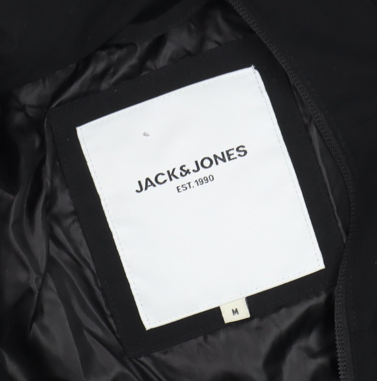Jack & Jones Black Men's Medium Puffer Jacket