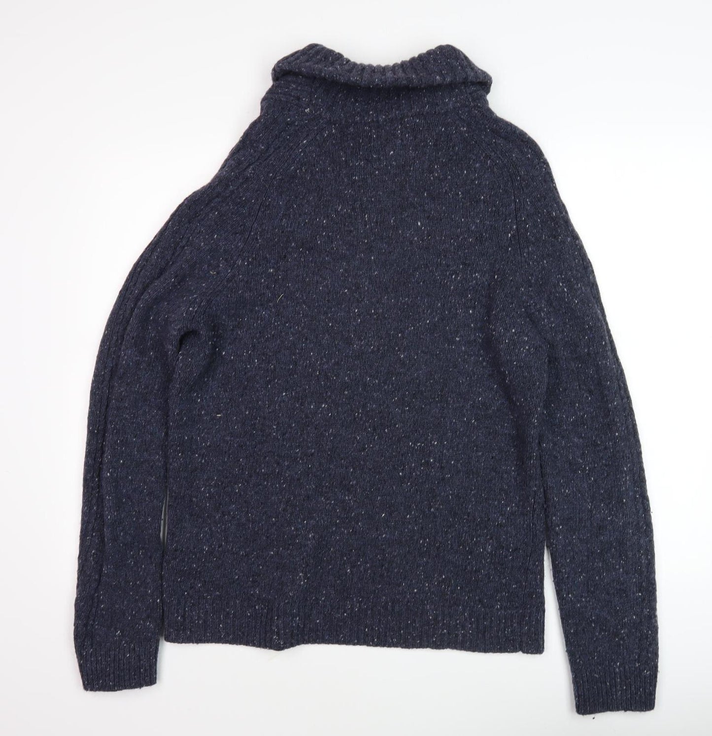 White Stuff Men's Blue Chunky Knit Pullover Jumper L