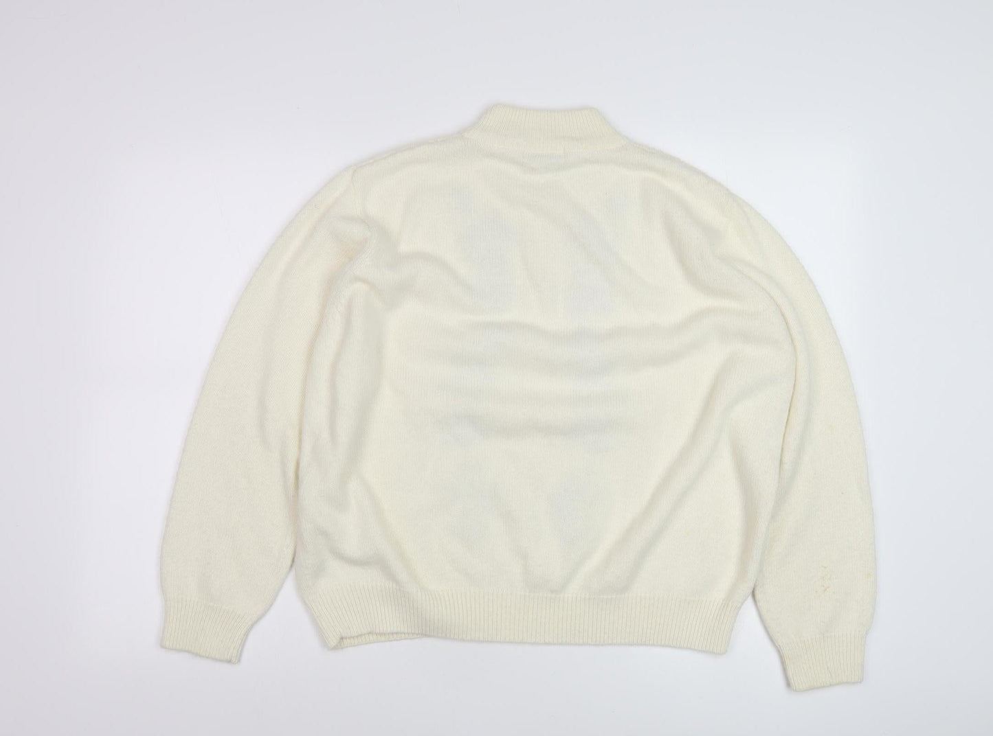 Berketex Women's Ivory Floral Embroidered Pullover Jumper - Size 22-24