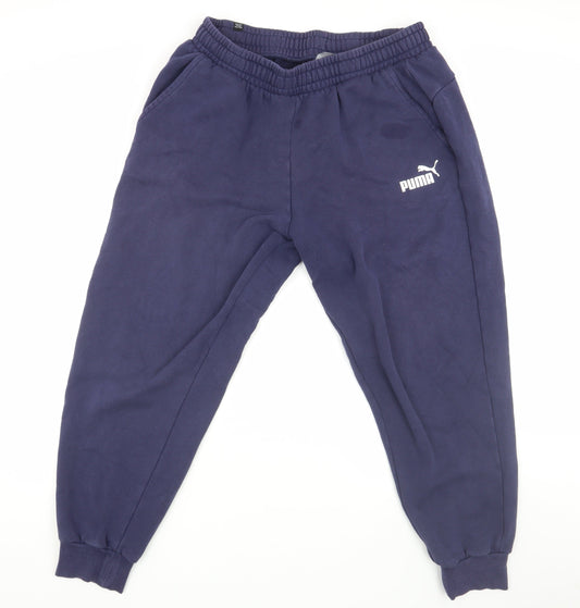 Puma Men's Blue XL Jogger Trousers Fleece
