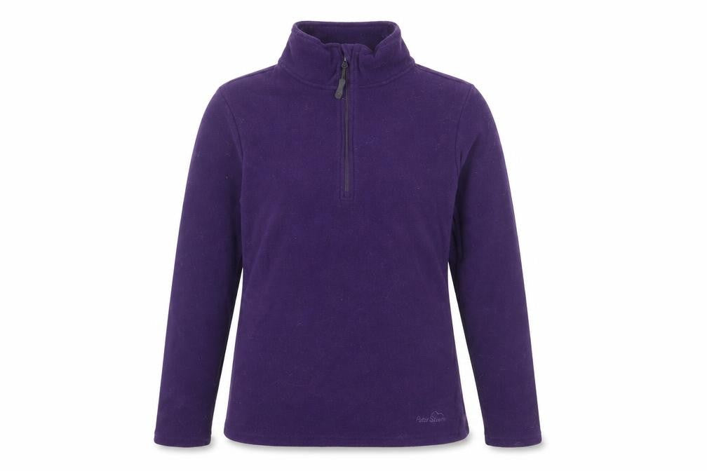Front view of Peter Storm Women's Purple Fleece Jacket, size 10