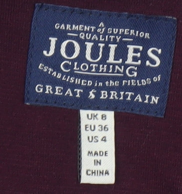 Joules Women's Purple Blazer, Size 8, Notch Lapel