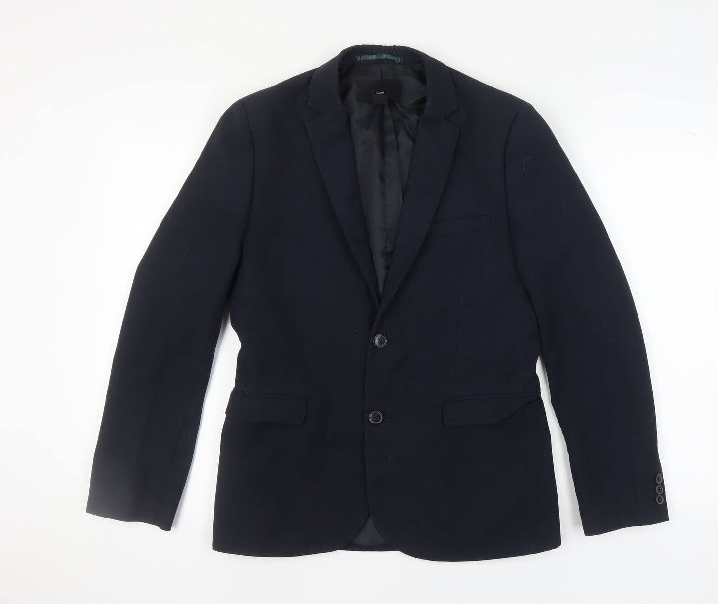 H&M Men's Blue Slim Fit Blazer 38 Regular