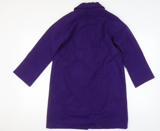 Helene Berman Women's Purple Overcoat Size 10