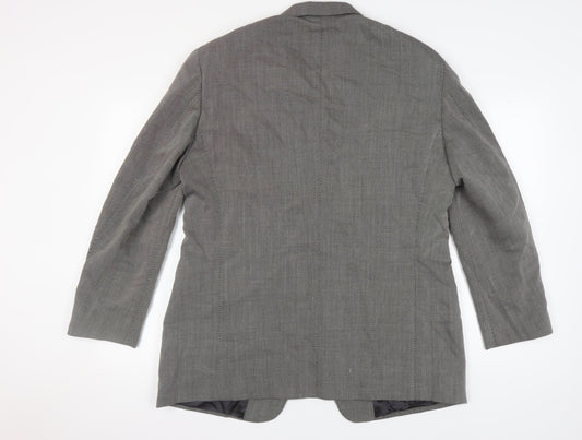 Pal Zileri Men's Grey Wool Blazer UK 44