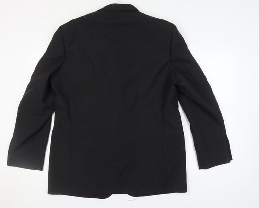 Scott & Taylor Men's Black Tuxedo Blazer, Size 46L, Formal Jacket