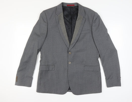 Paul Smith Men’s Grey Wool Blazer, Size 42, Formal