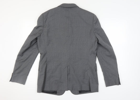 Paul Smith Men’s Grey Wool Blazer, Size 42, Formal