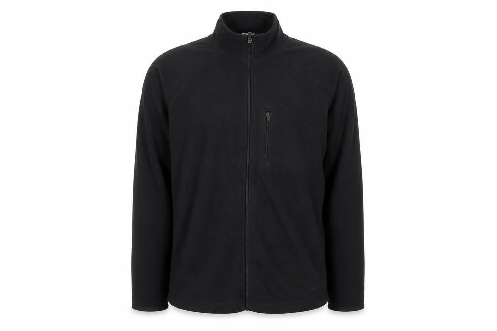 Front view of Peter Storm Men's Black Fleece Jacket M