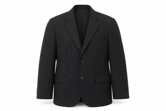 Mens 44 Chest Regular Aquascutum Black Two-Button Blazer